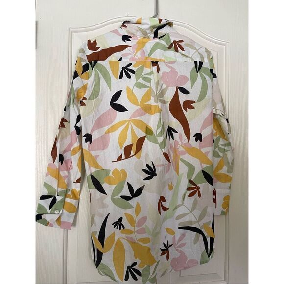 NEW Charlie Holiday Women's Multi Color Floral Long Sleeve Buttons Up Blouse XS - Picture 11 of 11